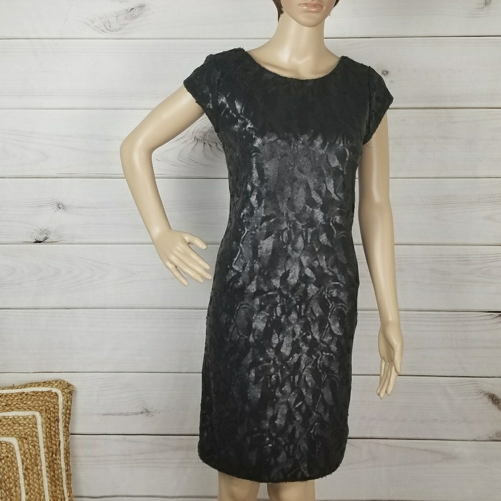 Sequin Dress Women's Black Formal Party